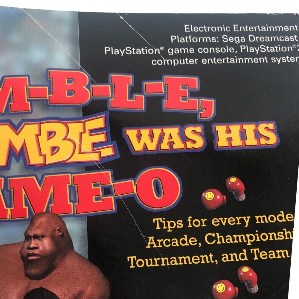 Ready 2 Rumble Boxing Round 2 Prima Strategy Guide w/ Character Cards 2000 VG+ - Picture 9 of 9